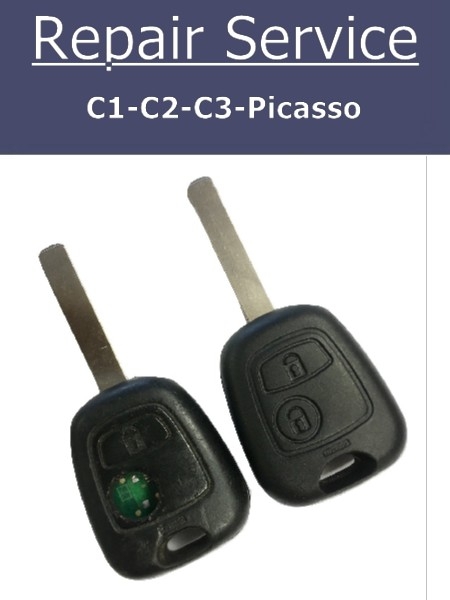 Réparation clé télécommande Citroën C1 C2 C3 C4 C5 C8 Berlingo