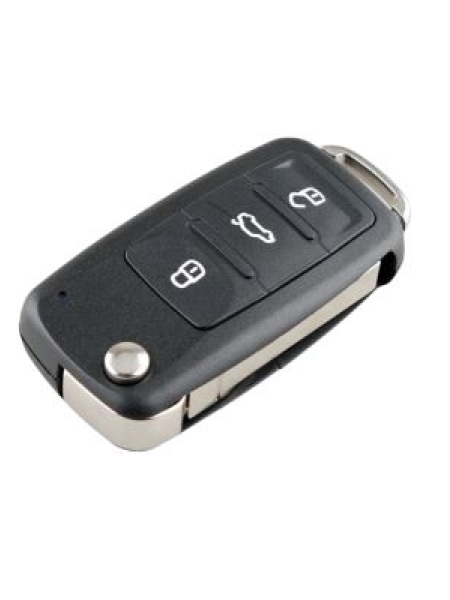 Volkswagen VW 3 Button Remote Key Case - Golf Polo Transporter Caddy
