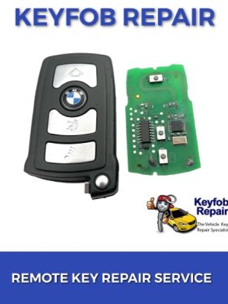 Bmw 4 Button Remote Car Fob Key Repair Service - 7 Series  E65 E66 E67 etc