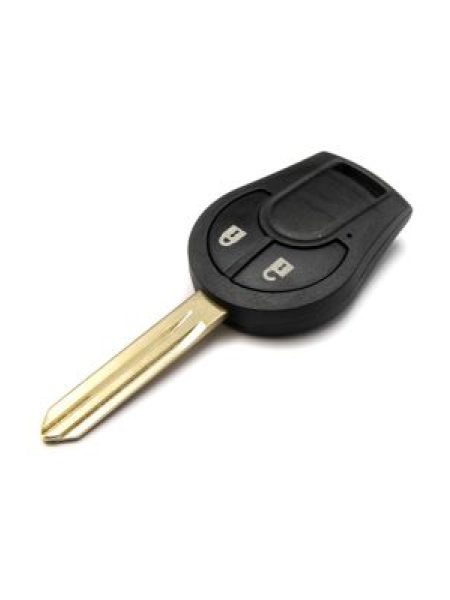 Nissan 2 Button Fob Car Remote Key Case - Juke Micra Navara Note NV200