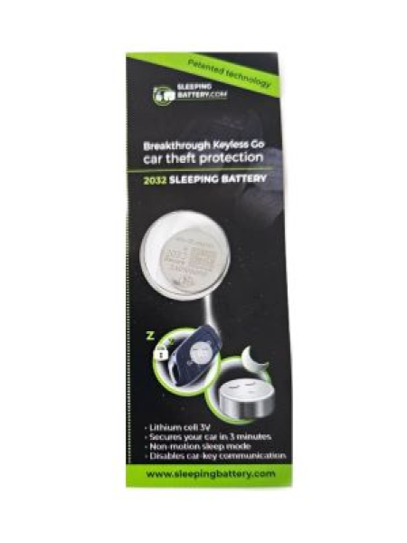 Sleeping Battery CR2032 Relay Attack Prevention for Car Key Fobs