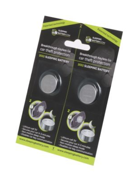 Sleeping Battery CR2032 Relay Attack Prevention for Car Key Fobs Twin Pack Land Rover Range Rover