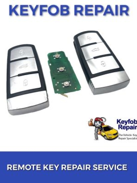 Vw Volkswagen Passat Remote Car Key Fob Repair Service + New Case