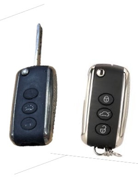 Bentley Continental GT Flying Spur 3 button remote key repair refurbishment service.