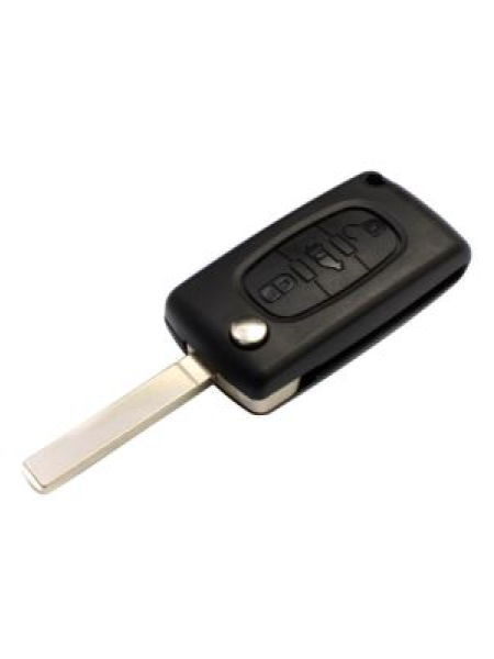 Citroen 3 Button Car Fob Remote Key Case Shell - VA2 Blade - Berlingo 