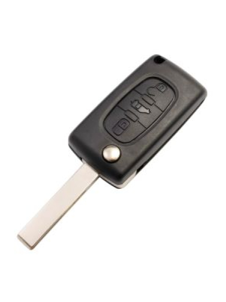 Citroen 3 Button Car Fob Remote Key Case Shell - VA2 Blade - Dispatch