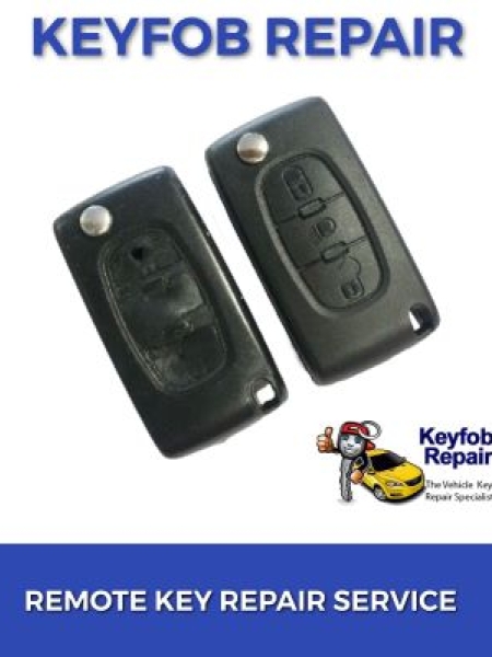 Citroen C4 C5 C6 Picasso 3 Button Remote Fob Car Key Repair Service