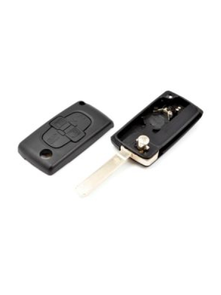 Peugeot 1007 4 Button Fob Car Remote Key Case - VA2 Blade