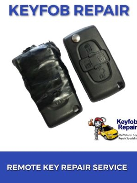 Peugeot 807 1007 4 Button Remote Fob Car Key Repair Service
